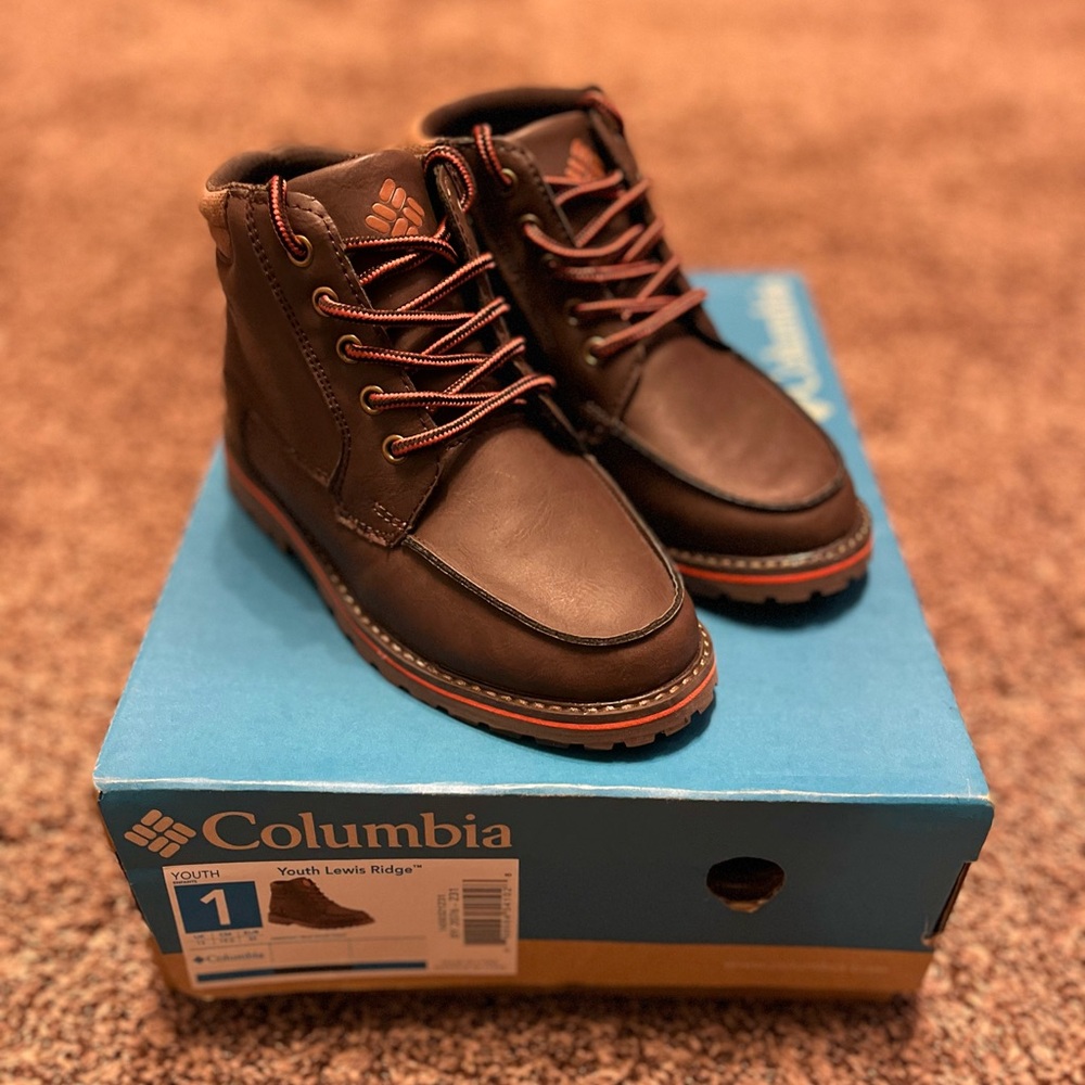 Columbia Youth Lewis Ridge Brown Boots